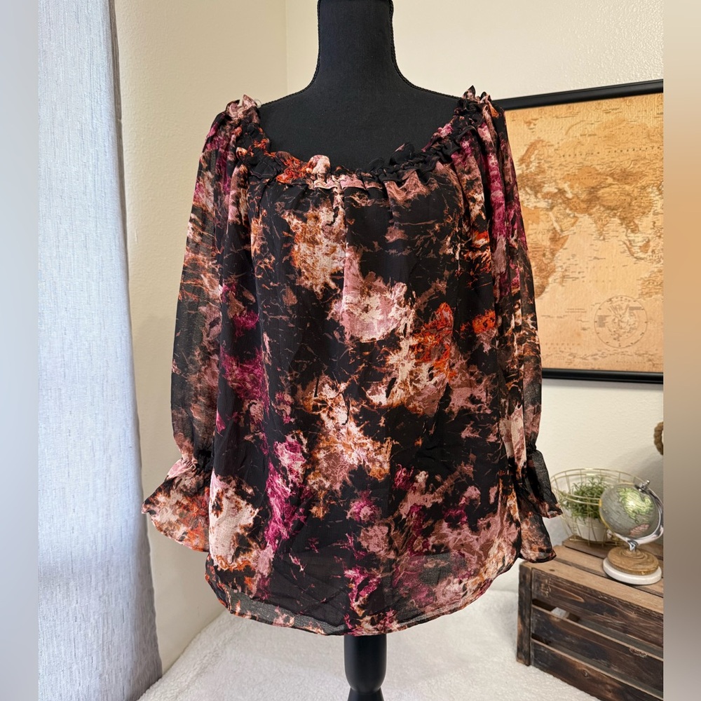 INC on off shoulder blouse XL